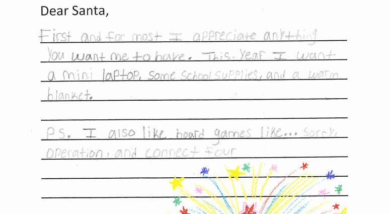 SantaForADay Letter