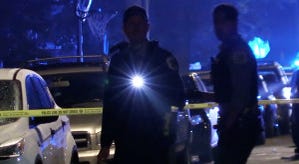 Police investigate a shooting about 2:34 a.m. Sunday, June 2, 2018 in the 1200 block of West 73rd St. in Chicago. Police investigate a shooting about 2:34 a.m. Sunday, June 2, 2018 in the 1200 block of West 73rd St. in Chicago.