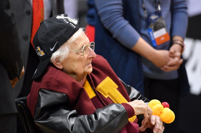 NCAA Basketball: NCAA Tournament-South Regional-Loyola vs Kansas State Sister Jean from Loyola