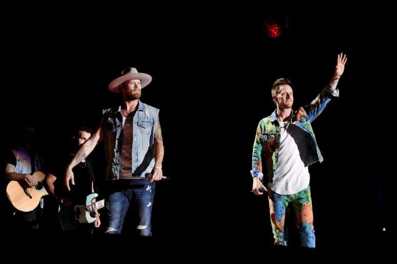 Florida Georgia Line performs during the 2018 CMA Music Festival at Nissan Stadium. Florida Georgia Line performs during the 2018 CMA Music Festival at Nissan Stadium.