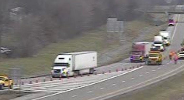 Traffic Diverted on Thruway 3/25