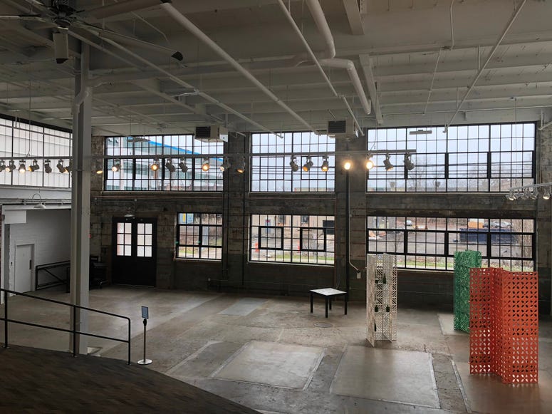 View from atop roof exhibit by Heather Hart at Albright Knox Northland. January 16, 2020 (WBEN Photo/Mike Baggerman) View from atop roof exhibit by Heather Hart at Albright Knox Northland. January 16, 2020 (WBEN Photo/Mike Baggerman)