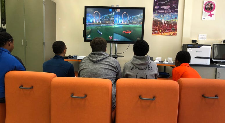 Students at Bennett High School compete in Rocket League. December 18, 2019 (WBEN Photo/Mike Baggerman) Students at Bennett High School compete in Rocket League. December 18, 2019 (WBEN Photo/Mike Baggerman)