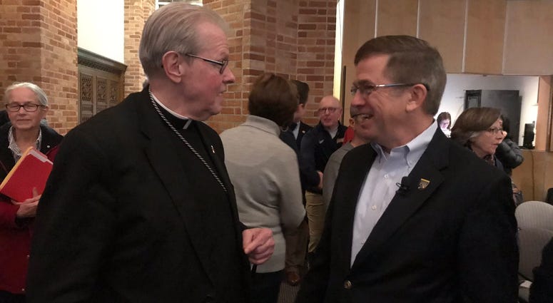 Bishop Edward Scharfenberger and John Hurley
