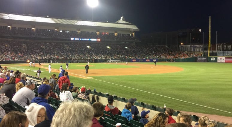 Final home game of the 2017 Buffalo Bisons season (WBEN Photo/Mike Baggerman)