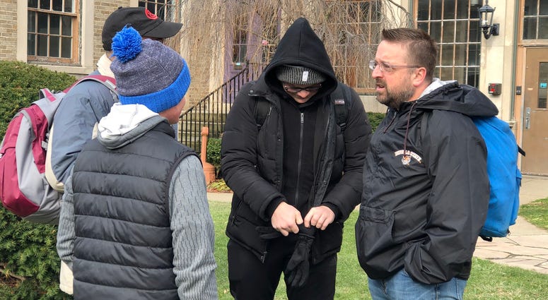 Pastor Eric Johns and his family embarks to Downtown Buffalo to live with homeless for next week. November 25, 2019 (WBEN Photo/Mike Baggerman) Pastor Eric Johns and his family embarks to Downtown Buffalo to live with homeless for next week. November 25, 2019 (WBEN Photo/Mike Baggerman)