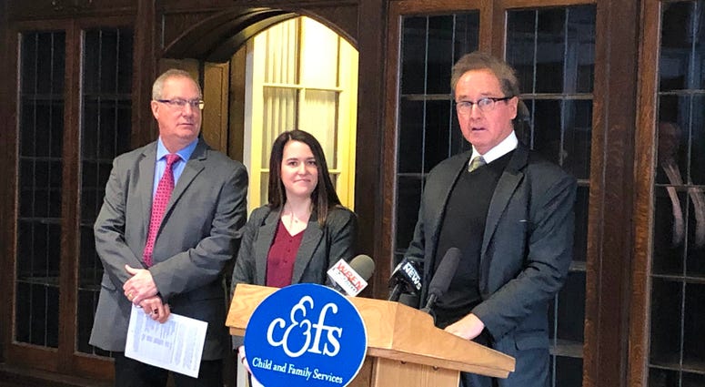 Congressman Brian Higgins announces more than $12 million to combat homelessness in WNY. January 22, 2020 (WBEN Photo/Mike Baggerman) Congressman Brian Higgins announces more than $12 million to combat homelessness in WNY. January 22, 2020 (WBEN Photo/Mike Baggerman)
