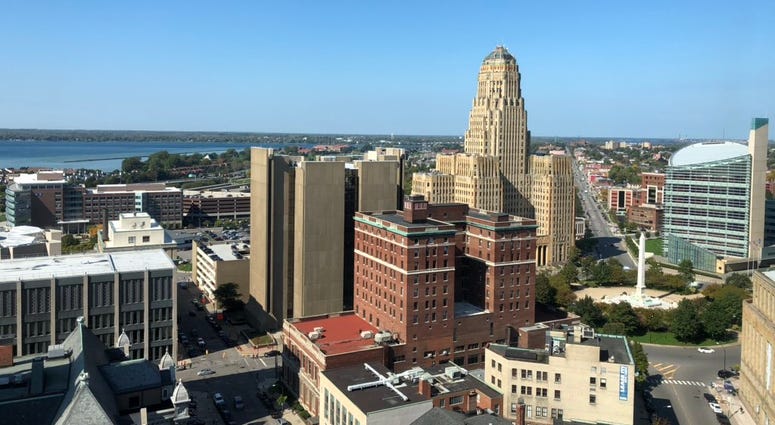 Downtown Buffalo. October 9, 2018 (WBEN Photo/Mike Baggerman)