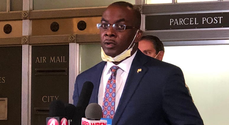 Buffalo Mayor Byron Brown announces a citywide curfew in response to the riots in Buffalo. June 2, 2020 (WBEN Photo/Mike Baggerman) Buffalo Mayor Byron Brown announces a citywide curfew in response to the riots in Buffalo. June 2, 2020 (WBEN Photo/Mike Baggerman)