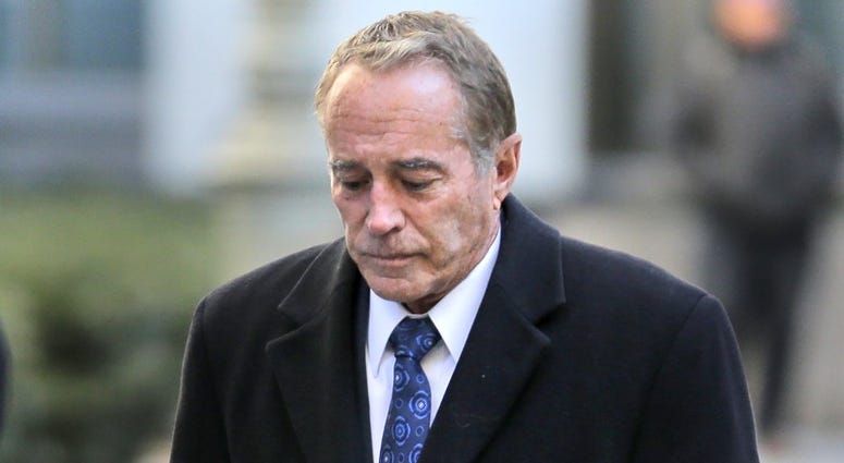 Former U.S. Rep. Chris Collins arrives at federal court for sentencing Friday, Jan. 17, 2020, in New York. Collins pleaded guilty last fall to insider trading and lying to the FBI. (AP Photo/Seth Wenig) Former U.S. Rep. Chris Collins arrives at federal court for sentencing Friday, Jan. 17, 2020, in New York. Collins pleaded guilty last fall to insider trading and lying to the FBI. (AP Photo/Seth Wenig)
