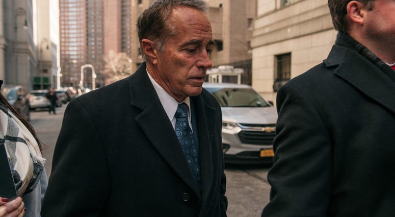 Chris Collins walks into the Manhattan courthouse before he is sentenced to 26 months in a federal prison. January 17, 2020 (Getty Images) Chris Collins walks into the Manhattan courthouse before he is sentenced to 26 months in a federal prison. January 17, 2020 (Getty Images)