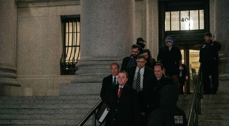 Chris Collins leaves the US Federal Courthouse in Manhattan following his 26-month prison sentence for insider trading and lying to the FBI. January 17, 2020 (Getty Images) Chris Collins leaves the US Federal Courthouse in Manhattan following his 26-month prison sentence for insider trading and lying to the FBI. January 17, 2020 (Getty Images)