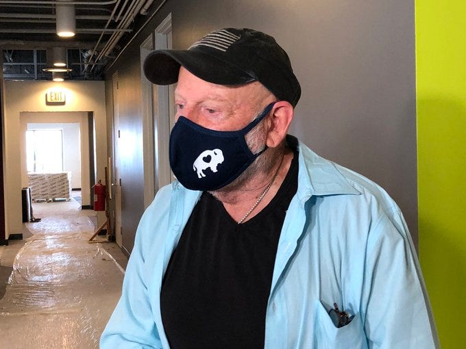 Douglas Jemal at Seneca One Tower. July 8, 2020 (WBEN Photo/Mike Baggerman) Douglas Jemal at Seneca One Tower. July 8, 2020 (WBEN Photo/Mike Baggerman)