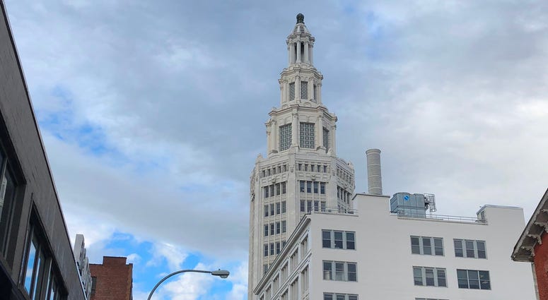 Electric Tower. December 30, 2019 (WBEN Photo/Mike Baggerman) Electric Tower. December 30, 2019 (WBEN Photo/Mike Baggerman)
