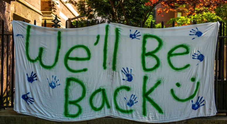 Sign outside school