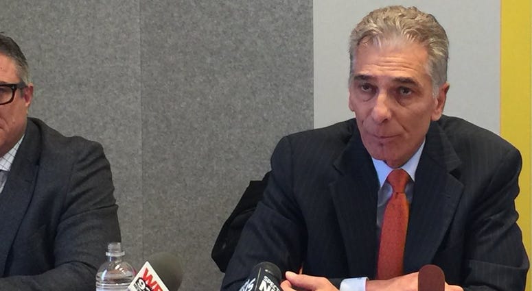 Gubernatorial candidate Joel Giambra at Hotel Henry on March 14, 2018 (WBEN Photo/Mike Baggerman)
