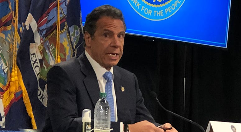 Governor Andrew Cuomo announces that the Western New York region will begin phase one of reopening. May 18, 2020 WBEN Photo/Mike Baggerman Governor Andrew Cuomo announces that the Western New York region will begin phase one of reopening. May 18, 2020 WBEN Photo/Mike Baggerman