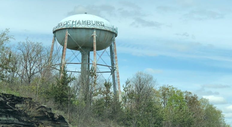 Hamburger Water Tower in 2019. (WBEN Photo/Mike Baggerman)