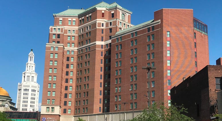 Hyatt Regency in Downtown Buffalo. May 26, 2020 (WBEN Photo/Tim Wenger) Hyatt Regency in Downtown Buffalo. May 26, 2020 (WBEN Photo/Tim Wenger)