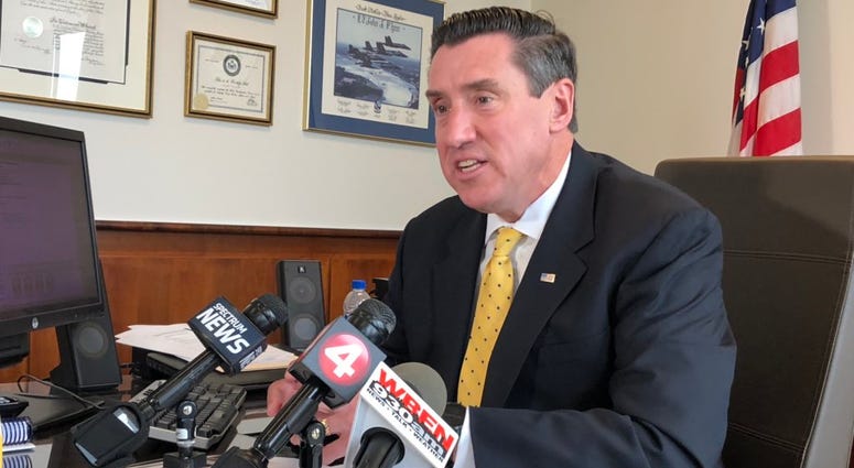 Erie County District Attorney John Flynn. April 9, 2019 (WBEN Photo/Mike Baggerman)