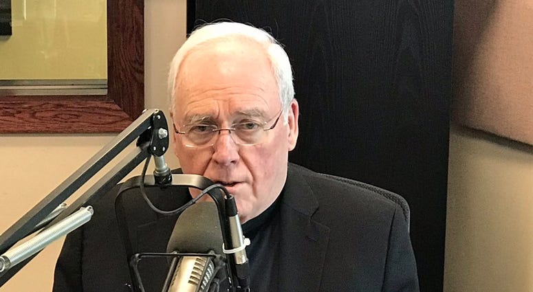 Bishop Richard Malone joins Bauerle and Bellavia on April 2, 2019