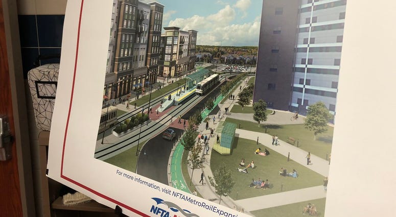 Metro Rail Expansion meeting at Sweet Home Middle School. December 6, 2018 (WBEN Photo/Mike Baggerman)
