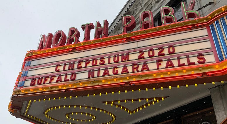 North Park Theatre on Hertel Avenue promoting "Cineposium" 2020. November 11, 2019 (WBEN Photo/Mike Baggerman)