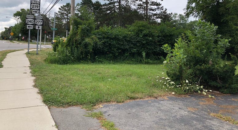 Proposed site of a Tim Hortons in Orchard Park. (WBEN Photo/Susan Rose)