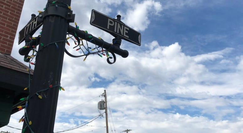 Pine Avenue in Niagara Falls. April 23, 2019 (WBEN Photo/Mike Baggerman)
