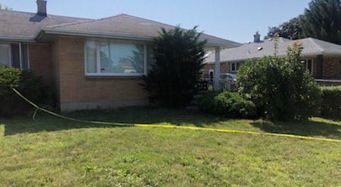 Home at 81 Raymond Avenue where Cheektowaga Police said a 34-year-old woman was found dead. August 5, 2019 (WBEN Photo/Grace Ippolito)