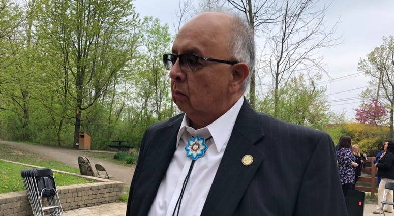 Seneca Nation President Rickey Armstrong Sr. May 17, 2019 (WBEN Photo/Mike Baggerman)