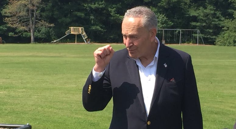Senator Chuck Schumer. August 24, 2018 (WBEN Photo/Mike Baggerman)