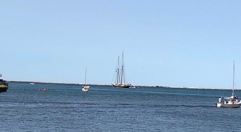 Tall Ships at Canalside. July 8, 2019 (WBEN Photo/Mike Baggerman)