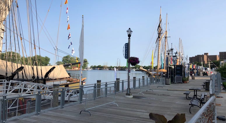 Tall Ships at Canalside. July 8, 2019 (WBEN Photo/Mike Baggerman)