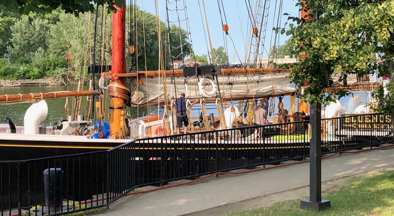 Tall Ships at Canalside. July 8, 2019 (WBEN Photo/Mike Baggerman)