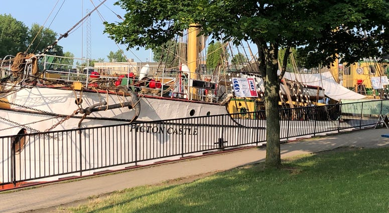 Tall Ships at Canalside. July 8, 2019 (WBEN Photo/Mike Baggerman)
