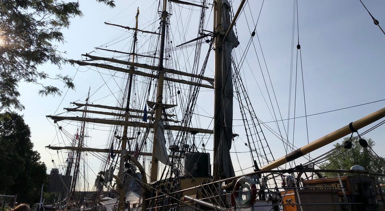 Tall Ships at Canalside. July 8, 2019 (WBEN Photo/Mike Baggerman)