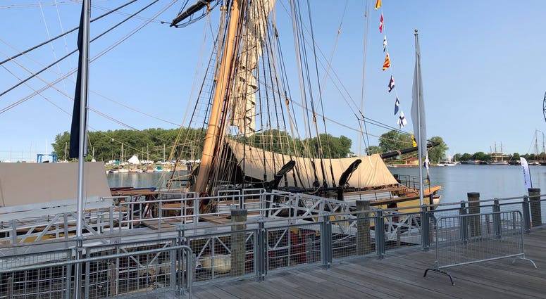 Tall Ships at Canalside. July 8, 2019 (WBEN Photo/Mike Baggerman)