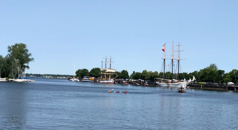 Tall Ships at Canalside. July 8, 2019 (WBEN Photo/Mike Baggerman)