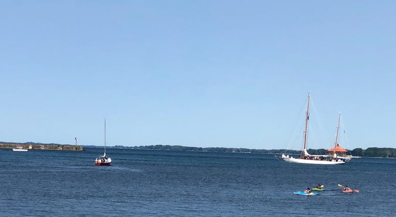 Tall Ships at Canalside. July 8, 2019 (WBEN Photo/Mike Baggerman)