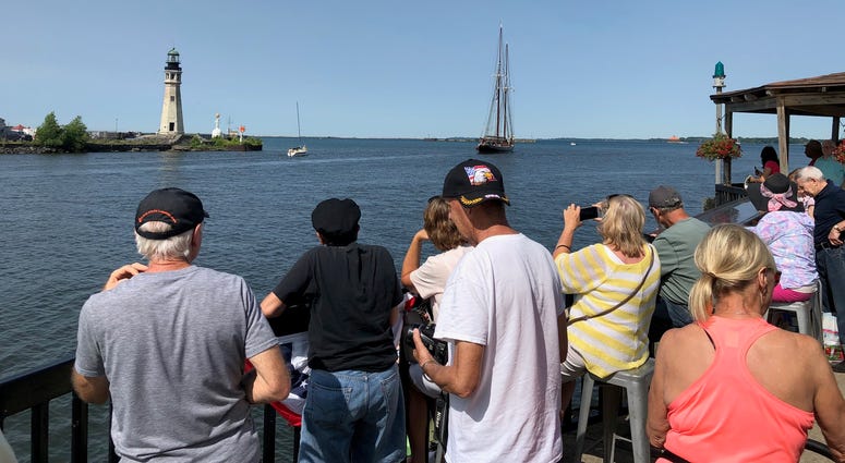 Tall Ships at Canalside. July 8, 2019 (WBEN Photo/Mike Baggerman)