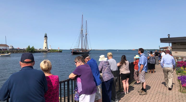 Tall Ships at Canalside. July 8, 2019 (WBEN Photo/Mike Baggerman)