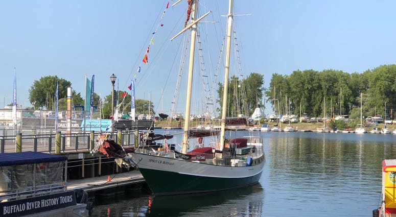 Tall Ships at Canalside. July 8, 2019 (WBEN Photo/Mike Baggerman)