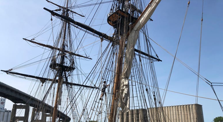 Tall Ships at Canalside. July 8, 2019 (WBEN Photo/Mike Baggerman)