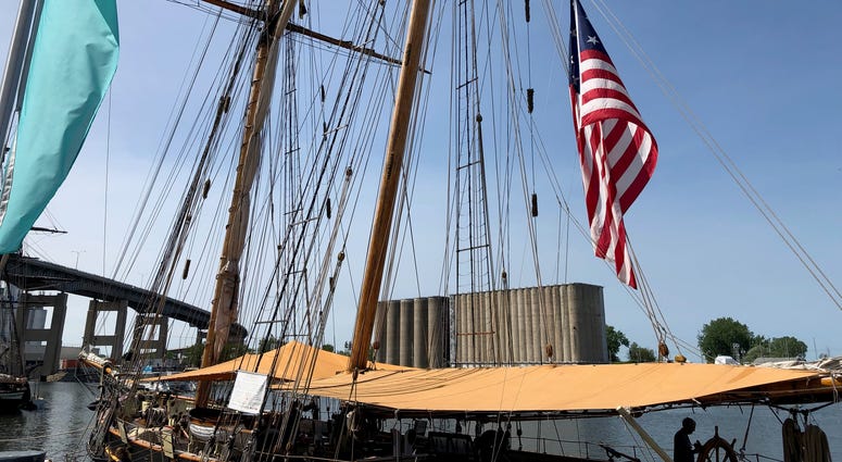 Tall Ships at Canalside. July 8, 2019 (WBEN Photo/Mike Baggerman)