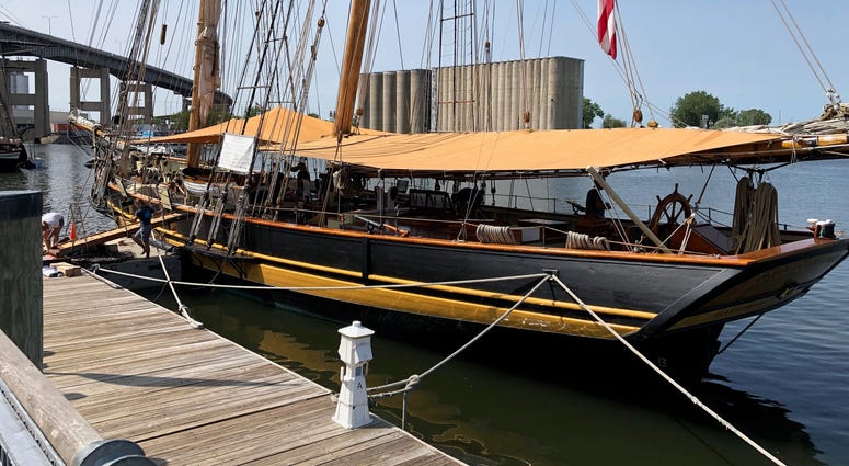 Tall Ships at Canalside. July 8, 2019 (WBEN Photo/Mike Baggerman)