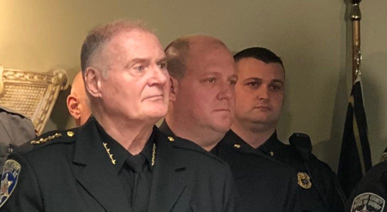 Erie County Sheriff Tim Howard. February 7, 2019 (WBEN Photo/Mike Baggerman)