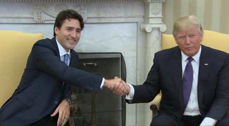 President Donald Trump and Prime Minister Justin Trudeau (AP Photo)