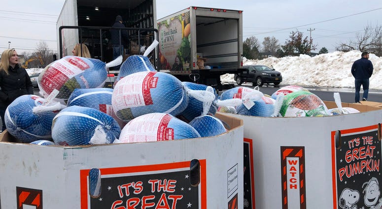 Turkeys for Tickets 2019. November 20, 2019 (WBEN Photo/Mike Baggerman)