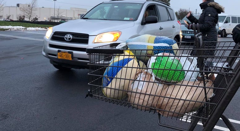 Turkeys for Tickets. November 20, 2019 (WBEN Photo/Mike Baggerman)